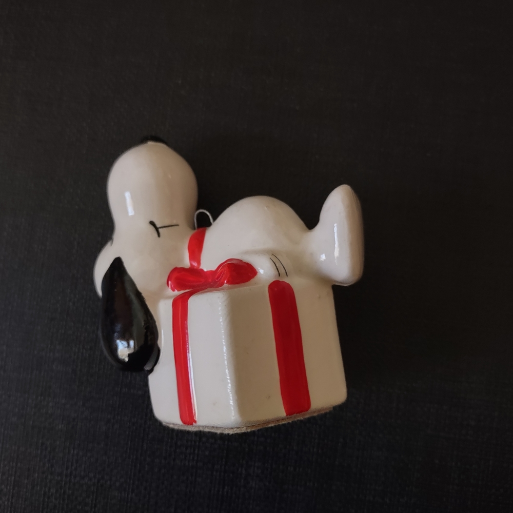 Vintage Snoopy Ceramic Ornament 1958